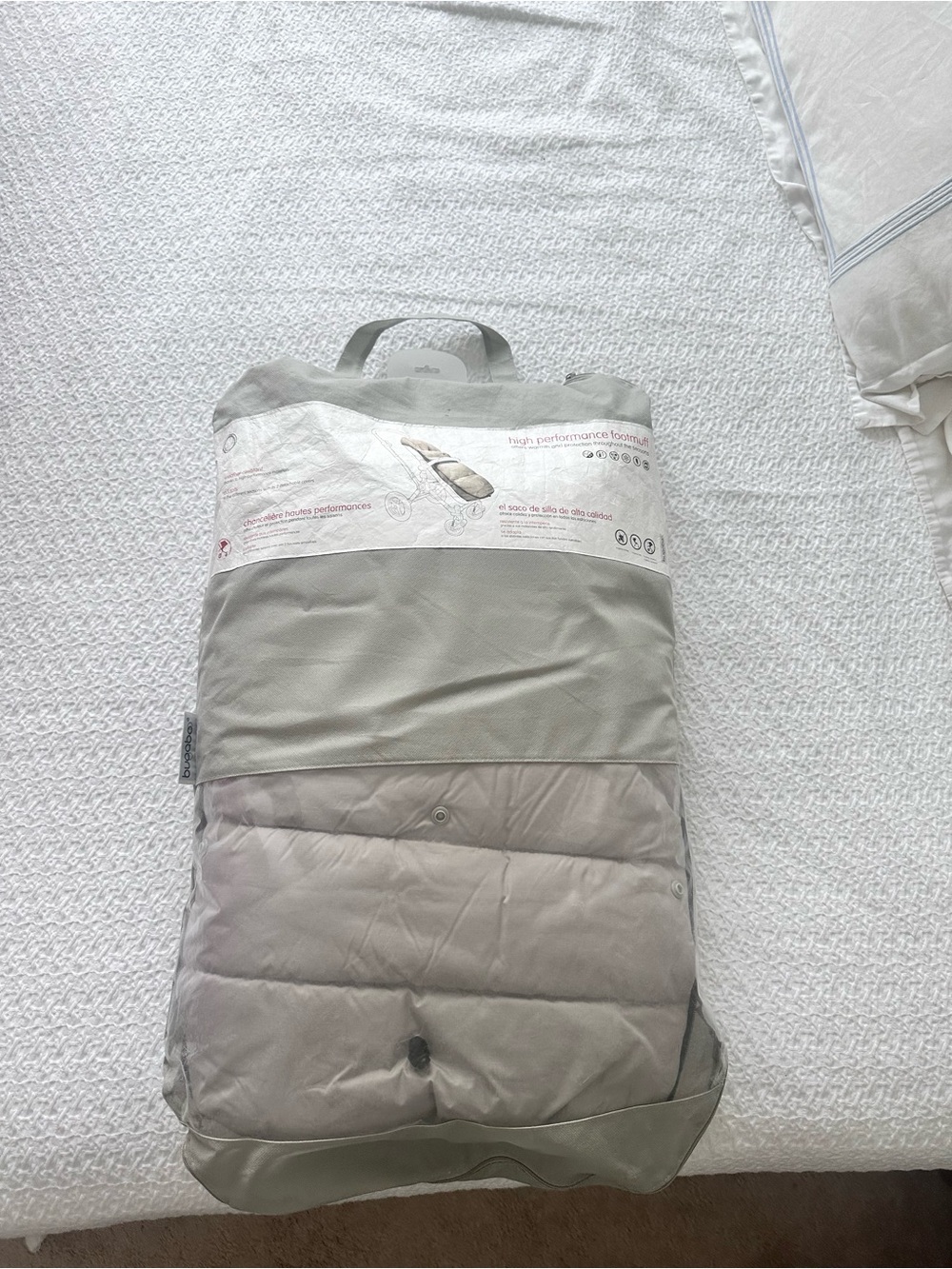 Neutral Grey Kids Comforter with Carry Bag - Soft Quilted Comfort